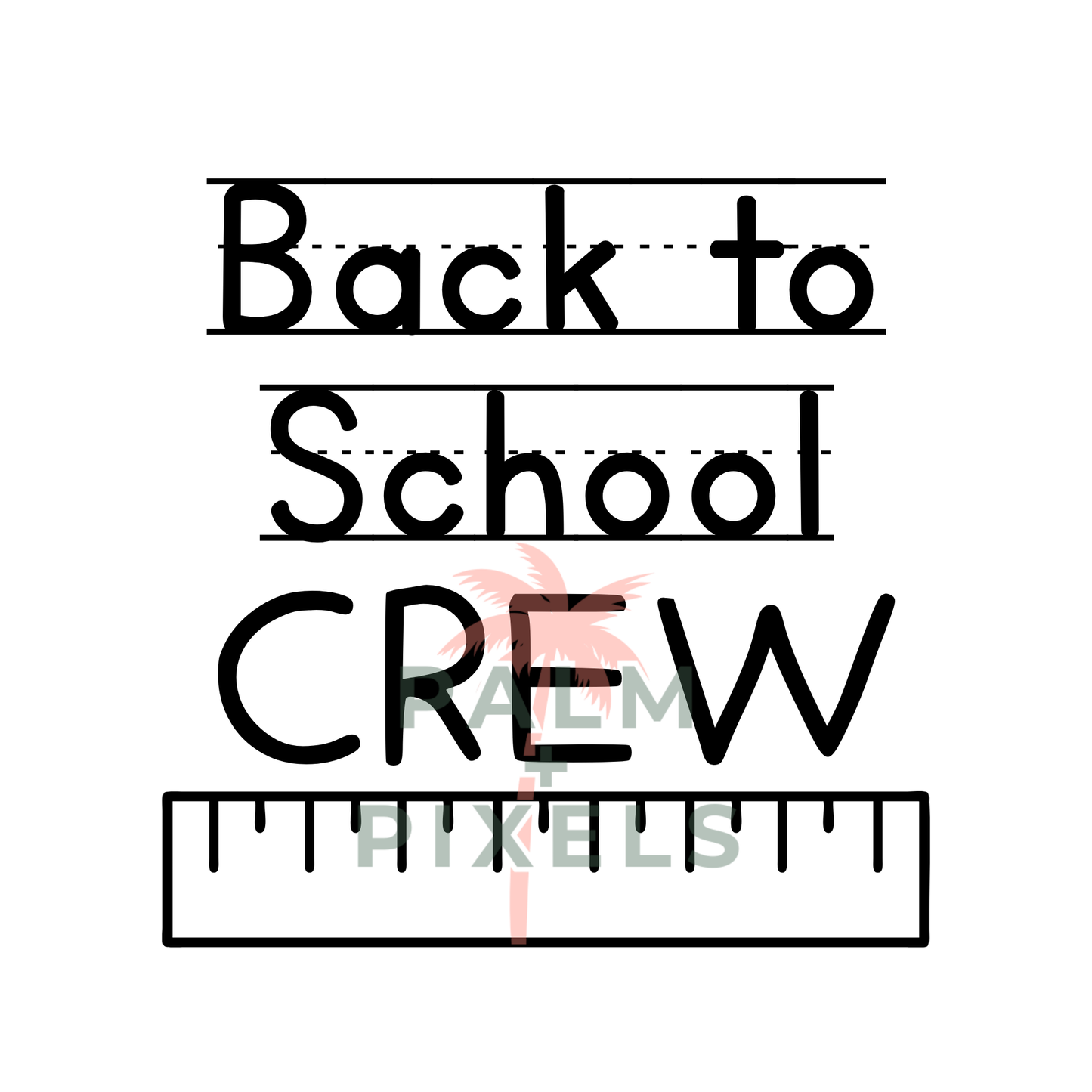 Back to School Crew SVG PNG