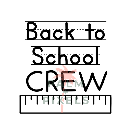 Back to School Crew SVG PNG