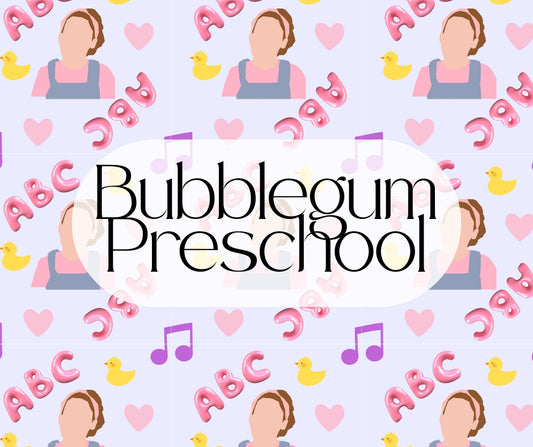 Bubblegum Preschool Seamless File - PNG SVG JPG