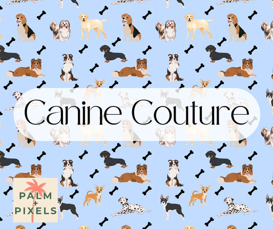 Canine Couture - Seamless File - PNG SVG JPG