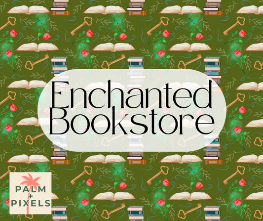 Enchanted Bookstore Seamless File - PNG SVG JPG